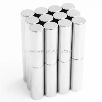 

5pcs Strong Round Dia 10mm x 30mm N35 Rare Earth Neodymium Magnet Art Craft Fridge 10x30mm