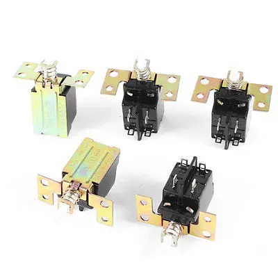 

AC 250V 5A 4 Pin Self-Locking Action Power Switch 50mm x 38mm x 25mm 5 Pcs