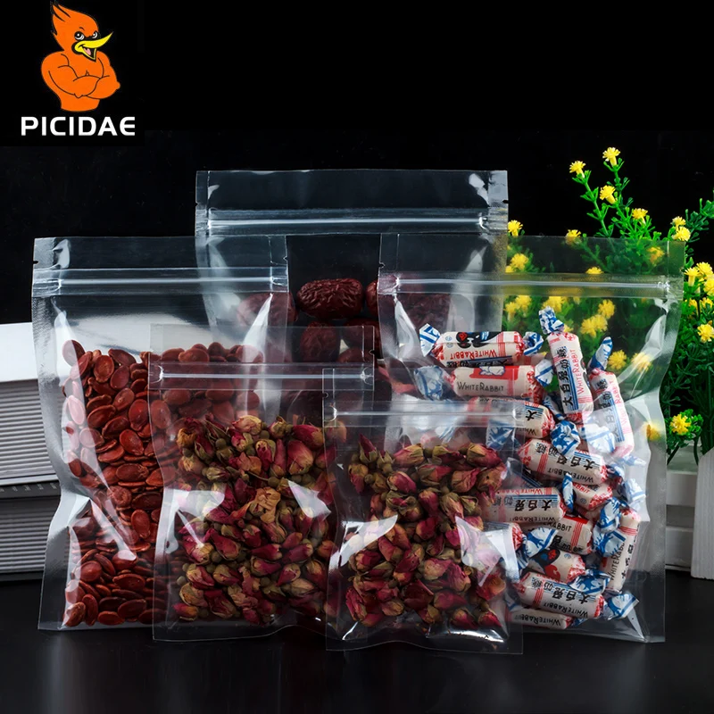 Мешки для термосварки PET Zip Lock Пластиковая упаковка Прозрачный пакет Ziplock