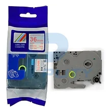 Высококачественная совместимая лента TZe-262~ 36 мм Красное на белом TZ ламинированный Картридж Ленты для маркировки