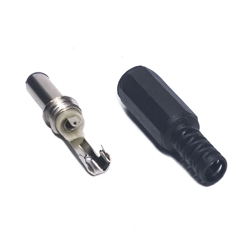 DC 5.5*2.1MM/5.5*2.5 Power Plug 9mm lengthElectrique Connectors Male Socket Jack Plug Wire Terminals Adapter