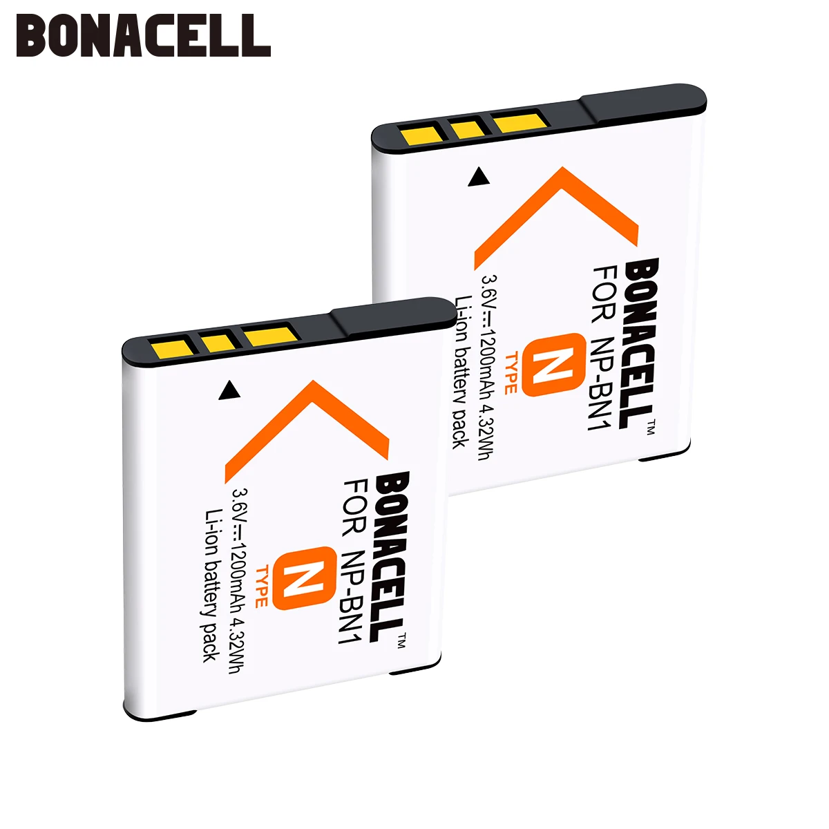 

Bonacell 1200mAh NP-BN1 NP BN1 NPBN1 Camera Battery for Sony TX9 WX100 TX5 WX5C W620 W630 W670 TX100 L50