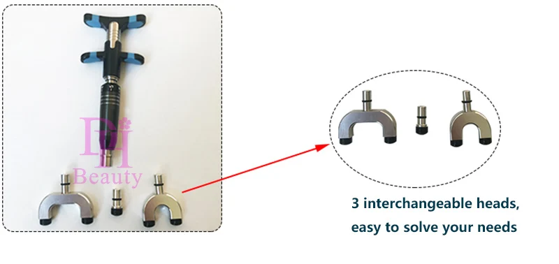 DHL регулируемое приспособление для мануальной терапии для активного воздействия на позвоночник 6 уровней 3 головки лечебная терапия ручной помощь хироманта Gun Инструмент
