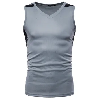 

Men Vest Nice New Vogue Sleeveless Sweat Vest Fashion Black Grey Breathable Vest Tank Tops For Male Clothing