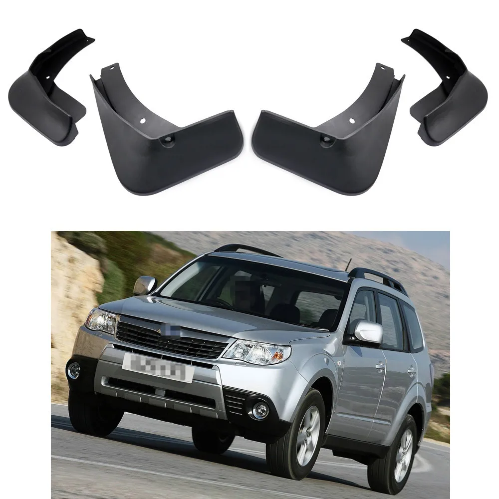 4PCS set Car Splash Guard Mud Flap Guard Fender For Forester 2009 2013