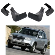 4PCS set Car Splash Guard Mud Flap Guard Fender For Forester 2009 2013