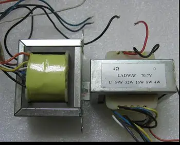 

1PCS True material FOR speaker with 64W / 32W / 16W / 8W / 4W line between the transformer USED