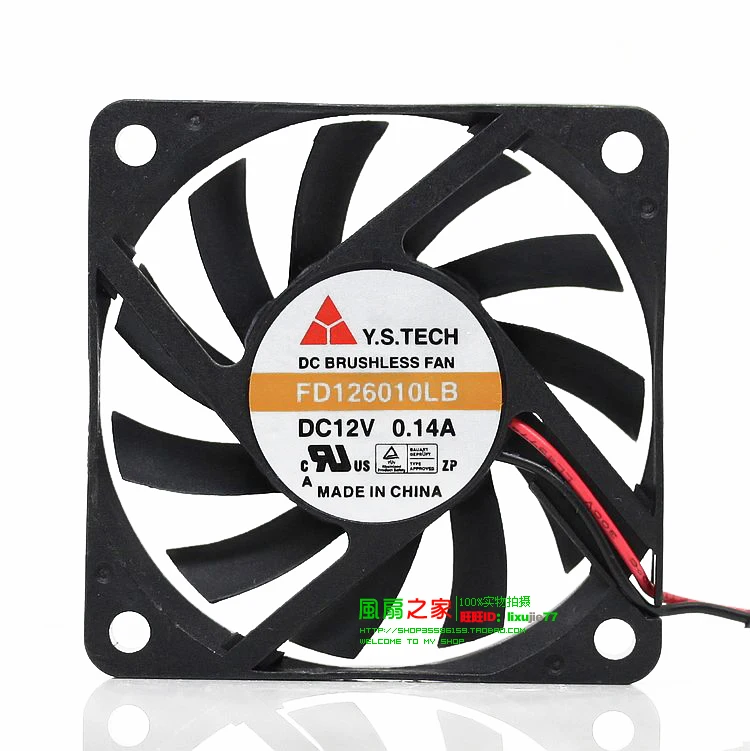 

Новый вентилятор охлаждения Y.S.TECH FD126010LB 12 В 6010 6 см
