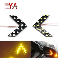 Free Shipping Car styling 1PCS 14 SMD LED Arrow Panels Light Car Side Mirror Turn Signal/Indicator Light/Car led/ Parking