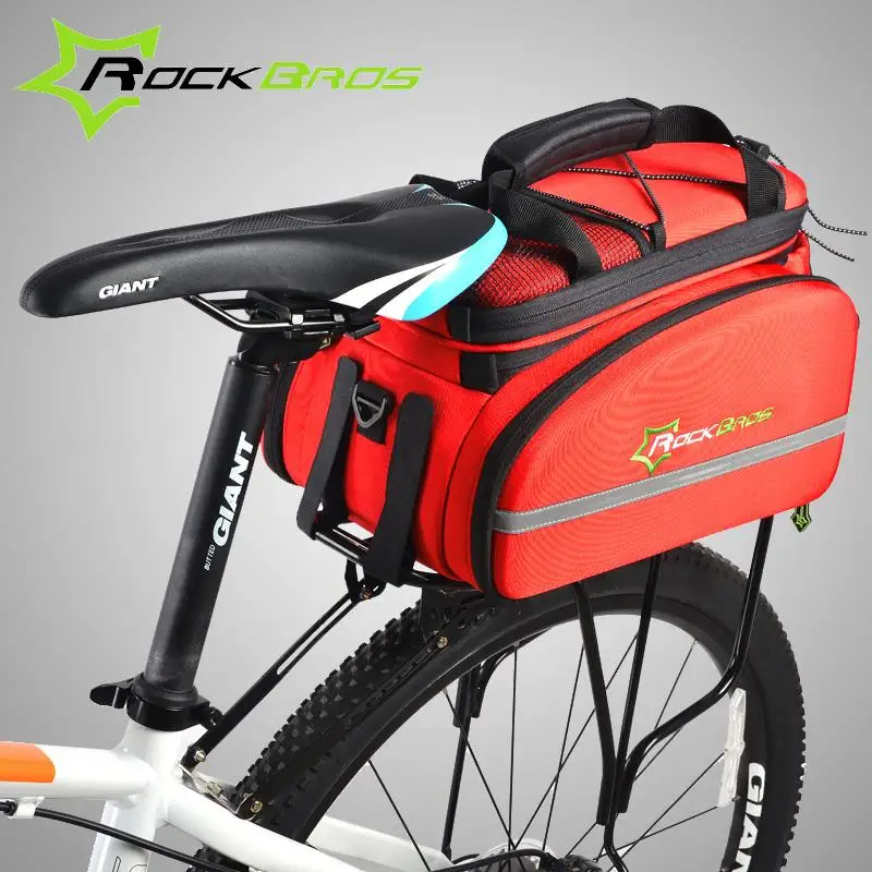 ROCKBROS для велоспорта для верховой езды седельный пакет Bicicleta мульти-функциональная сумка задний багажник для велосипеда сумки Задняя Крышка багажника панье