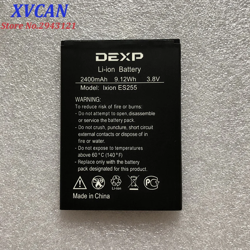 Для DEXP IXION ES255 FIRE 2400mAh Мобильный телефон литий-ионный аккумулятор замена |