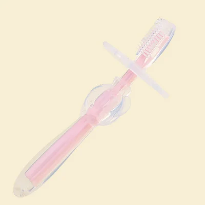 1 шт Детские куртки мягкий безопасный Сгибаемая зубная щетка обучение зубы Зубная щётка щетка Новинка для детей новорожденных щетка для новорожденных инструмент - Цвет: pink