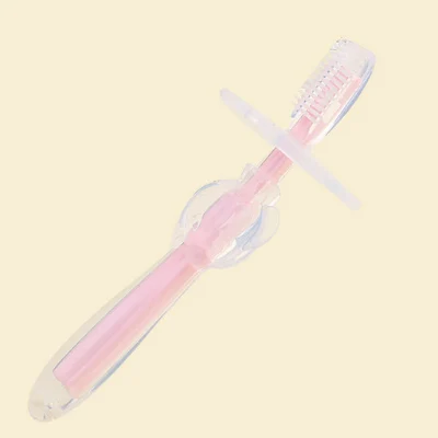 pink 1 шт Детские куртки мягкий безопасный Сгибаемая зубная щетка обучение зубы Зубная щётка щетка Новинка для детей новорожденных щетка для новорожденных инструмент - Цвет: pink