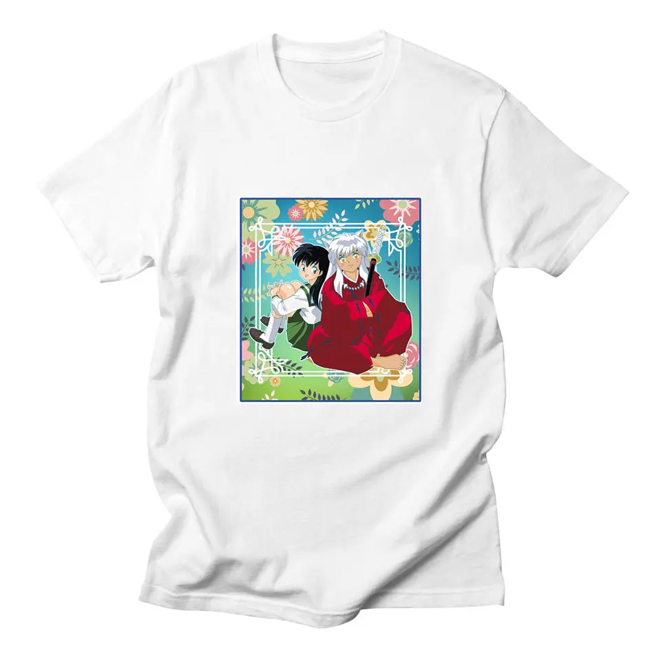 Inuyasha and Kagome Casual T Shirt Women Funny Comfortable Breathable Graphic Anime Harajuku Fashion Women Tshirt Plus Size 3XL Inuyasha and Kagome Casual T Shirt Women Funny Comfortable Breathable Graphic Anime Harajuku Fashion Women Tshirt Plus Size 3XL