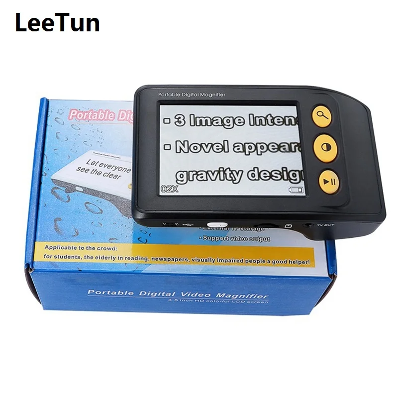 

Portable 2-25X 3.5 Inch Handheld Video Digital Magnifier Electronic Reading Aid with Multiple Color Modes for Low Vision
