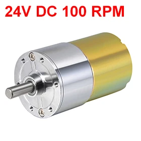 

Uxcell Newest 1PCS ZGA37RG DC24V 100RPM 4.32W Gear Motor High Torque Reduction Gearbox Eccentric Output 15x5.9mm D Shaft for M3