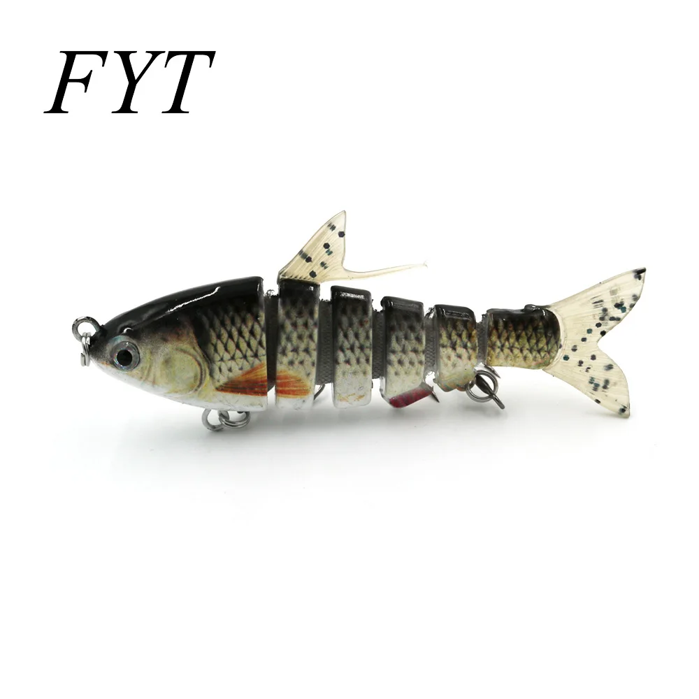 

Fishing Wobbler Isca Artificial Lure 10cm 17g 6 Segment Swimbait Crankbait Hard Bait Slow Fishing Lure With 2 Fishhooks