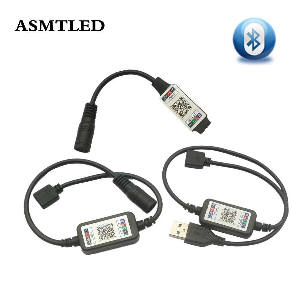 DC 5 V 24 Bluetooth LED контроллер света мини беспроводной диммер 3 канала Смарт RGB Led для