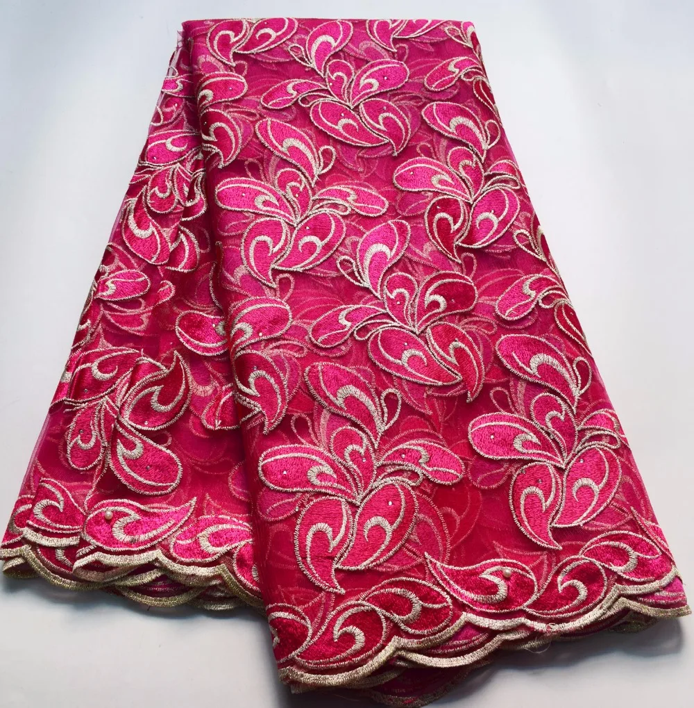 African lace fabrics 2018 high quality lace Nigerian tulle lace fabrics