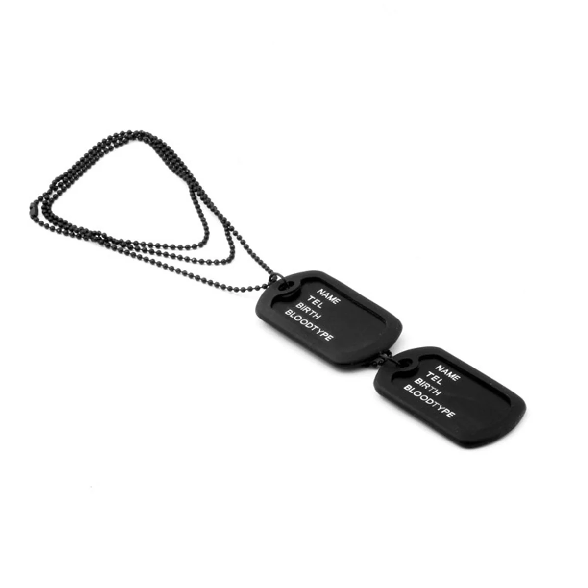PIXNOR Personalized ID Military Dog Tag Necklace Complete With Chains
