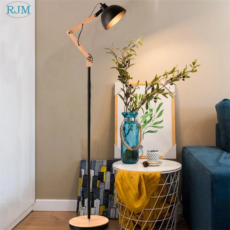  Nordic Modern Minimalist LED Creative Rocker Arm Living Room Tea Table Lamp Bedroom Bedside Lamp Wo - 32880518246
