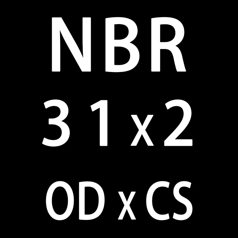 20 шт./лот резиновым кольцом черный NBR уплотнительное кольцо 2 мм Толщина OD31/32/33/34/35/36/38/40*2 мм колцеобразное уплотнение прокладки масло уплотнительные кольца шайба - Цвет: OD31mm