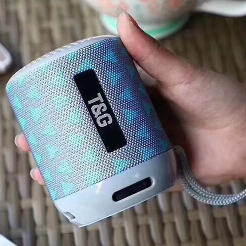 Модная новинка TG129 ткань Bluetooth динамик открытый водонепроницаемый карты Аудио двойной динамик сабвуфер динамик