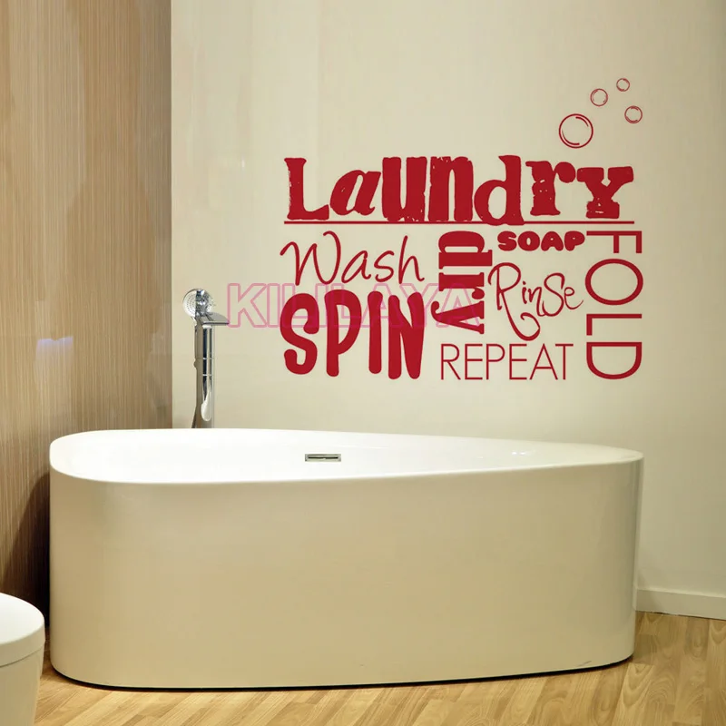 diy vinyl wall stickers laundry room mural wall decals sticker