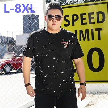 

PLUS SIZE 10XL 8XL 6XL 5XL 4XL 2018 Spring Summer Short Sleeve T Shirts Men Striped Fashion Tees Loose Fit Plus Size Breton Top