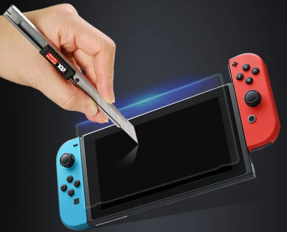 

Premium Full HD Toughened Tempered Glass Film Anti-Glare Screen Protector for Nintendo Nintend Switch NS Console Skin Cover