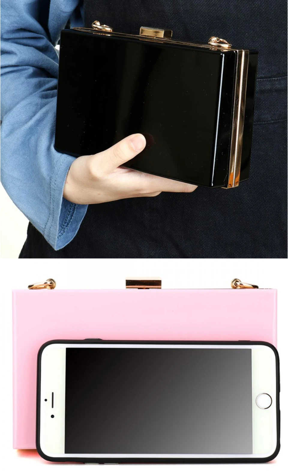 Black-Luxury-Women-Bags-PVC-Evening-Party-Bag-for_11