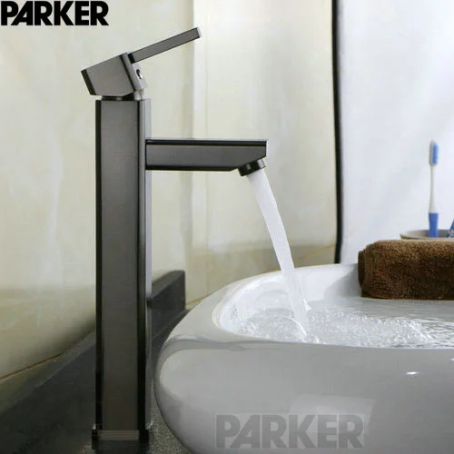 

Higher copper rod black on black drawing of cold hot water basin faucet Gulasijiagao leading black green