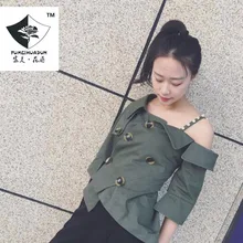 Hss0036 Для женщин слинг плеча талии пальто