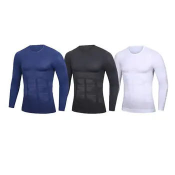 

NY097 Men's Slim Body Shaping Super Elastic Long Sweating Neoprene fitness Weight Loss Burn Fat Sports Body Sculpting Clothes