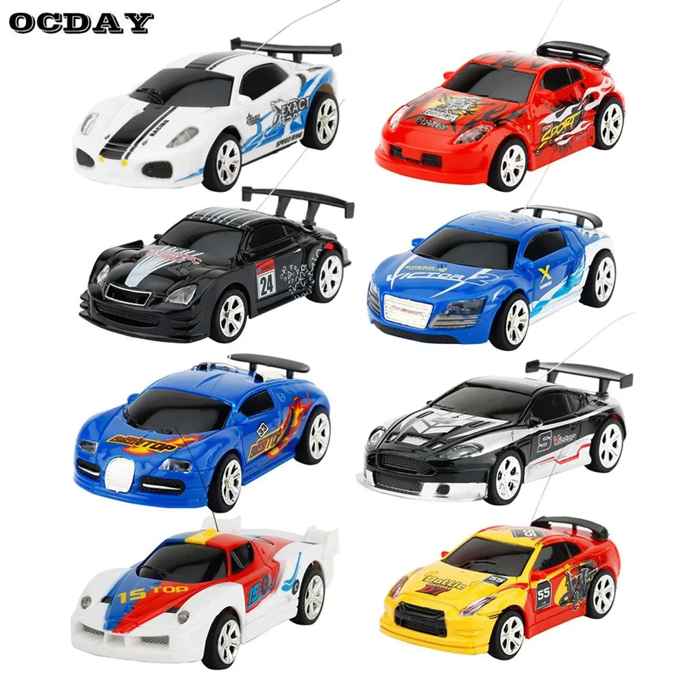 Mini RC Coke Can Car Radio Remote Control Micro Racing Car Toy for Boys Kids High Speed RC Drift Racing Speed Car Toys Gift
