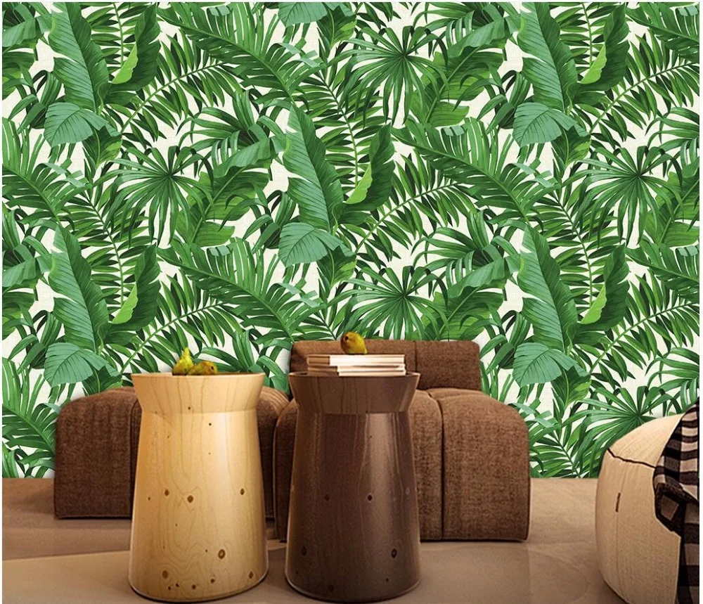 Wellyu papel parede пользовательские обои тропический фон с тропическим лесом стены листья обои для стен 3 d papel parede behang