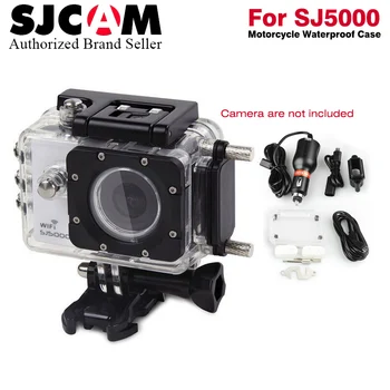 

SJCAM Motorcycle Waterproof Case for SJ5000/ SJ4000 Series Cam Charging shell for sj cam SJ5000X Elite Action Camera Accessories
