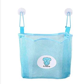 

1pc Mesh Net Suction Cup Baby Toy Tidy Toddler Bathroom Multifunction Storage Bag Cleaning Balls Toiletries Stuff Organiser
