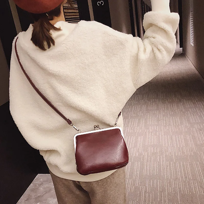 women bags vintage PU leather bag (6)