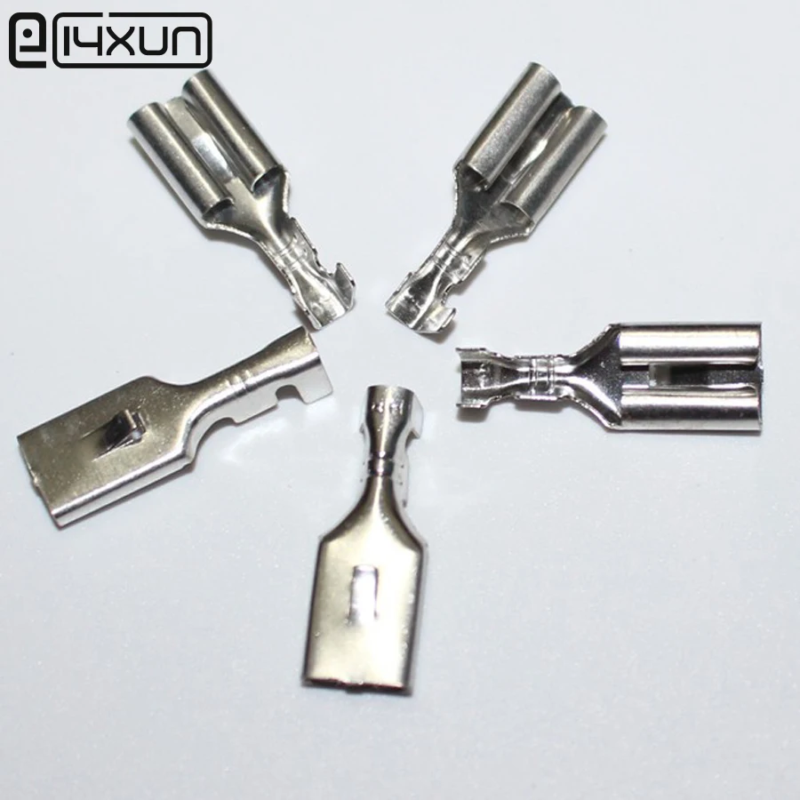 50Pcs 7.8mm Female Crimp Spade Terminal Connection 7.8 mm Tinned Copper Terminals Adaptor Connector Car Auto Boat Modified parts |