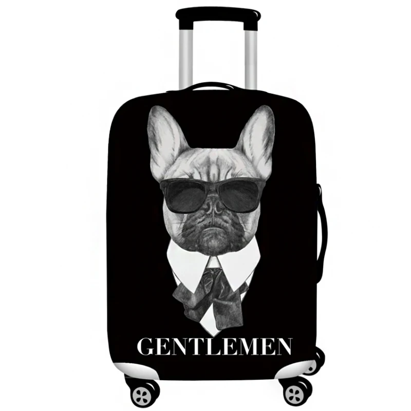 Elastic Luggage Cover Thick 3D Denim Animals Suitcase Protective Cover Fit 18-32 Suitcase Cases Travel accessories Dustproof