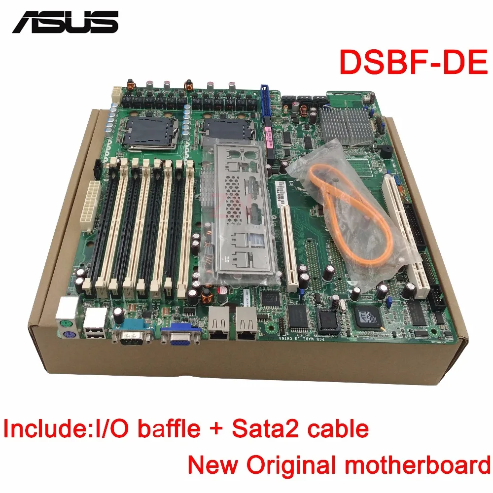 

Original New Server motherboard For Asus DSBF-DE Socket 771 5000/5100 CPU Maximum 8*DDR2 32GB 6xSATAII ATX