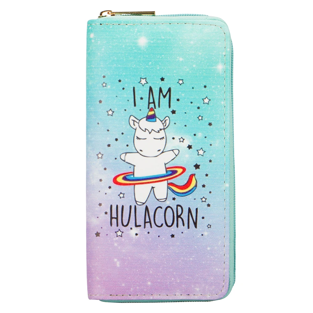 Sansarya 2018 Galaxy Cartoon Unicorn Print Wallet Money Bag Card Holder Long Female Clutch Zipper Coin Purse Unicorn Bag Girls Sansarya 2018 Galaxy Cartoon Unicorn Print Wallet Money Bag Card Holder Long Female Clutch Zipper Coin Purse Unicorn Bag Girls