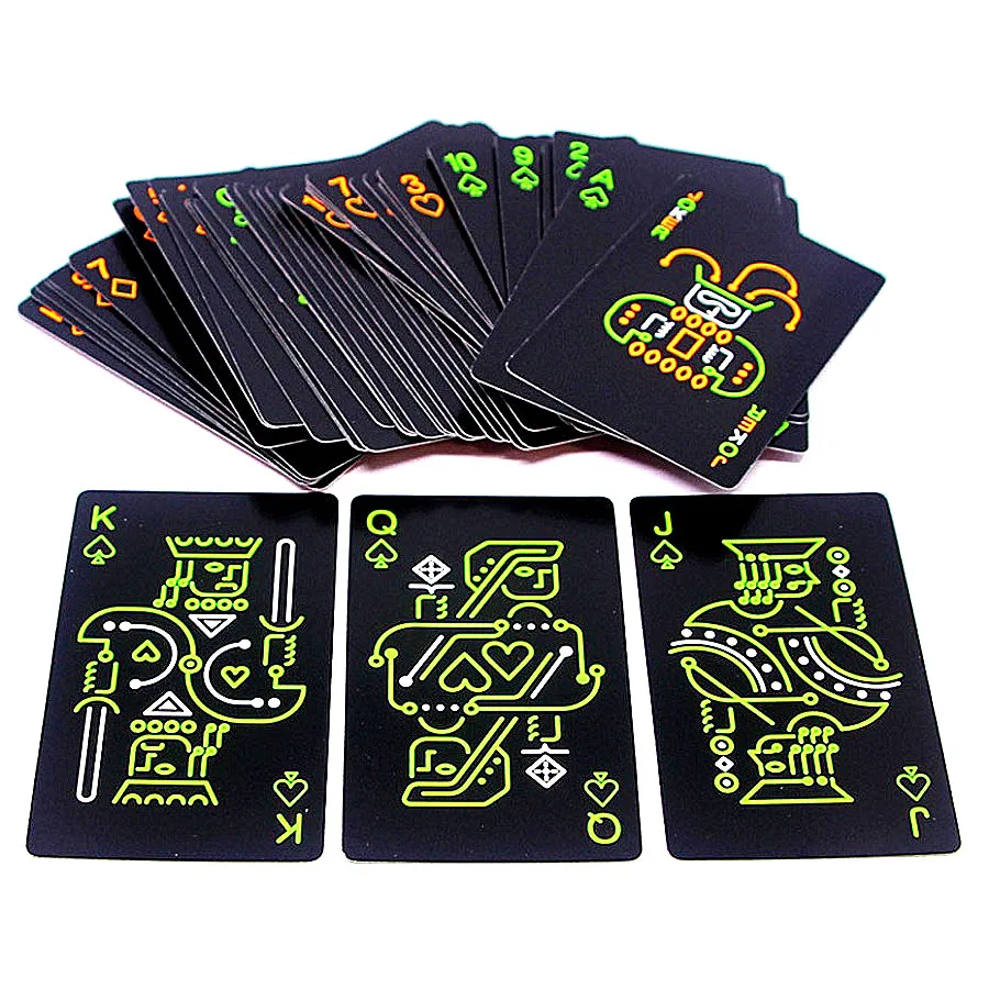 Новинка, настольная игра, фосфоресцирующие карты для покера, ночные светящиеся игральные карты для покера, Подарочная коллекция, специальный покерный набор