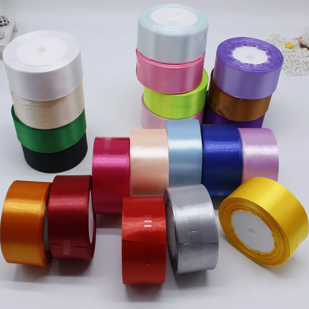 

40mm 25 Yard Pretty Silk Satin Ribbon 22M Wedding Party Decoration Invitation Card Gift Wrapping Scrapbooking Supplies