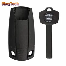 OkeyTech смарт-карта дистанционного ключа автомобиля оболочки крышка для BMW аварийный пластиковый ключ лезвие ключевая микросхема транспондера ID44 PCF7935 опционально