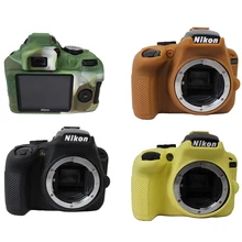 Мягкая силиконовая резина Камера тела защитный чехол кожи для Nikon D3400 Камера сумка