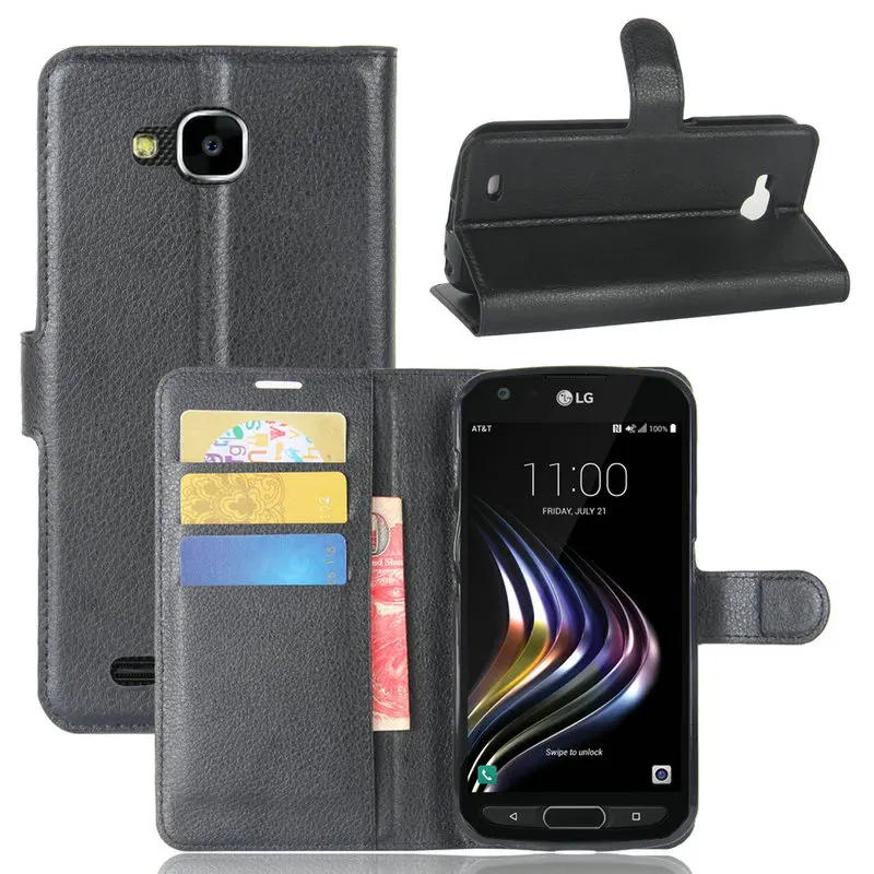 

For LG X venture V9 Wallet Flip Leather Case For LG X venture H700 M710DS 5.2" Leather Cover case with Stand>