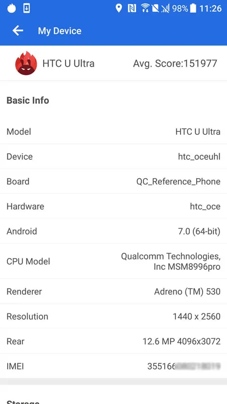 Htc U Ultra 4 Гб ОЗУ 64 Гб ПЗУ четырехъядерный процессор Snapdragon 821 камера 12 МП NFC Nano SIM быстрое зарядное устройство 3,0 одна sim-карта LTE смартфон