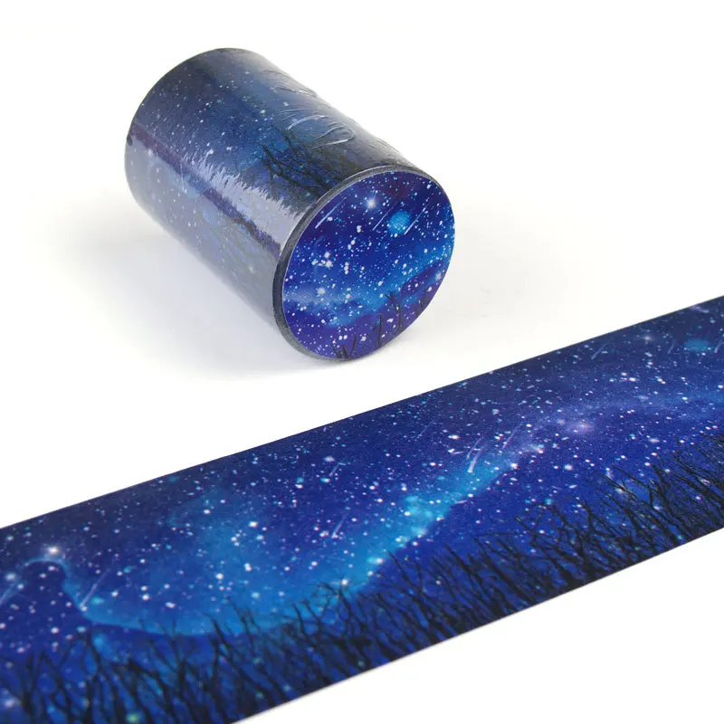 Blue Starry Sky Washi Tape Adhesive Tape Masking Japanese Tape